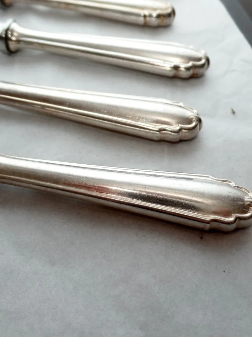 Zwillings J.A. Henckels Set Of 5 Butter Knives 800 Silver Holland